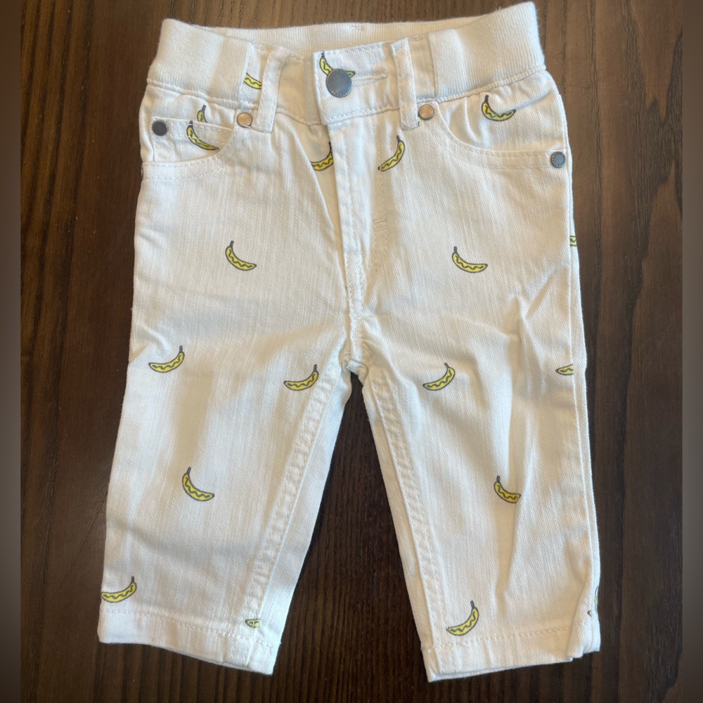 NWOT Stella McCartney Kids banana print jeans 3M